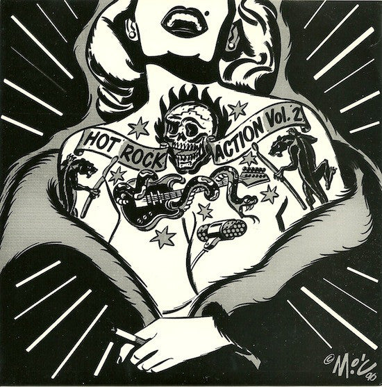 Various : Hot Rock Action Vol. 2 (7", Comp, Num, Red)